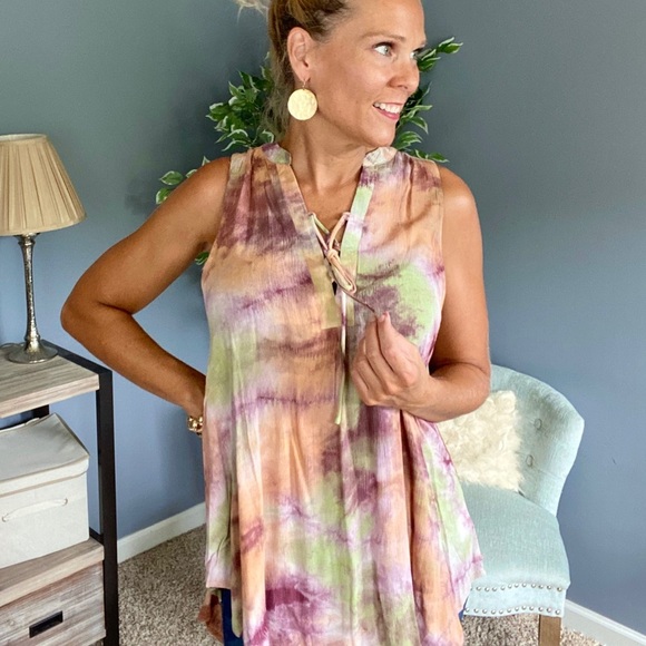 Tie dye tunic top - Picture 2 of 5